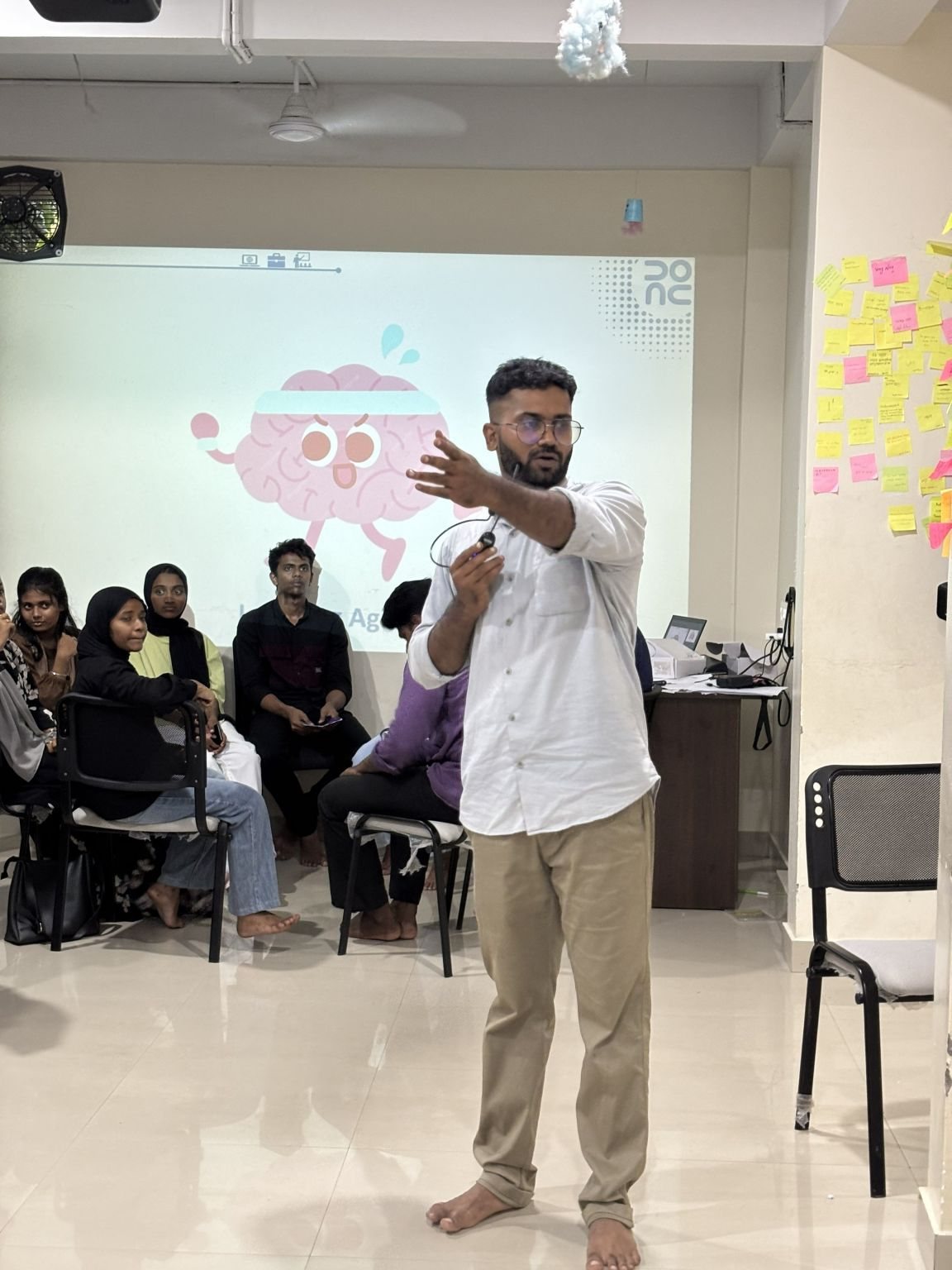 A facilitator leads a session at the iLAB bootcamp